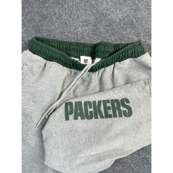 Green Bay Packers Sweatpants Mens M Gray NFL Team Appeal Logo Football Lounge - Picture 1 of 9